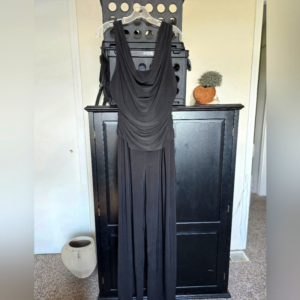 R&M Richards black jumpsuit. Women's size 16. Worn a handful of times.